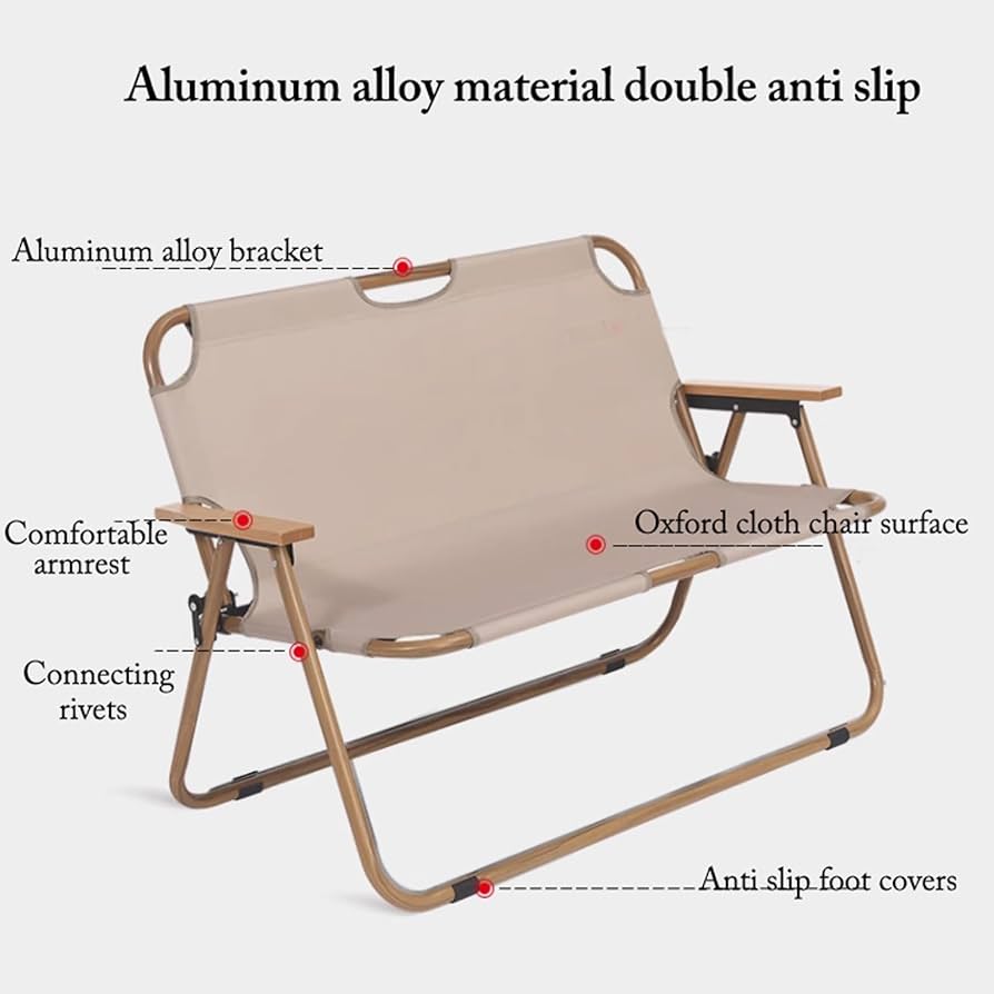 Amazon｜キャンプチェア 折りたたみダブルソファチェアアウトドア